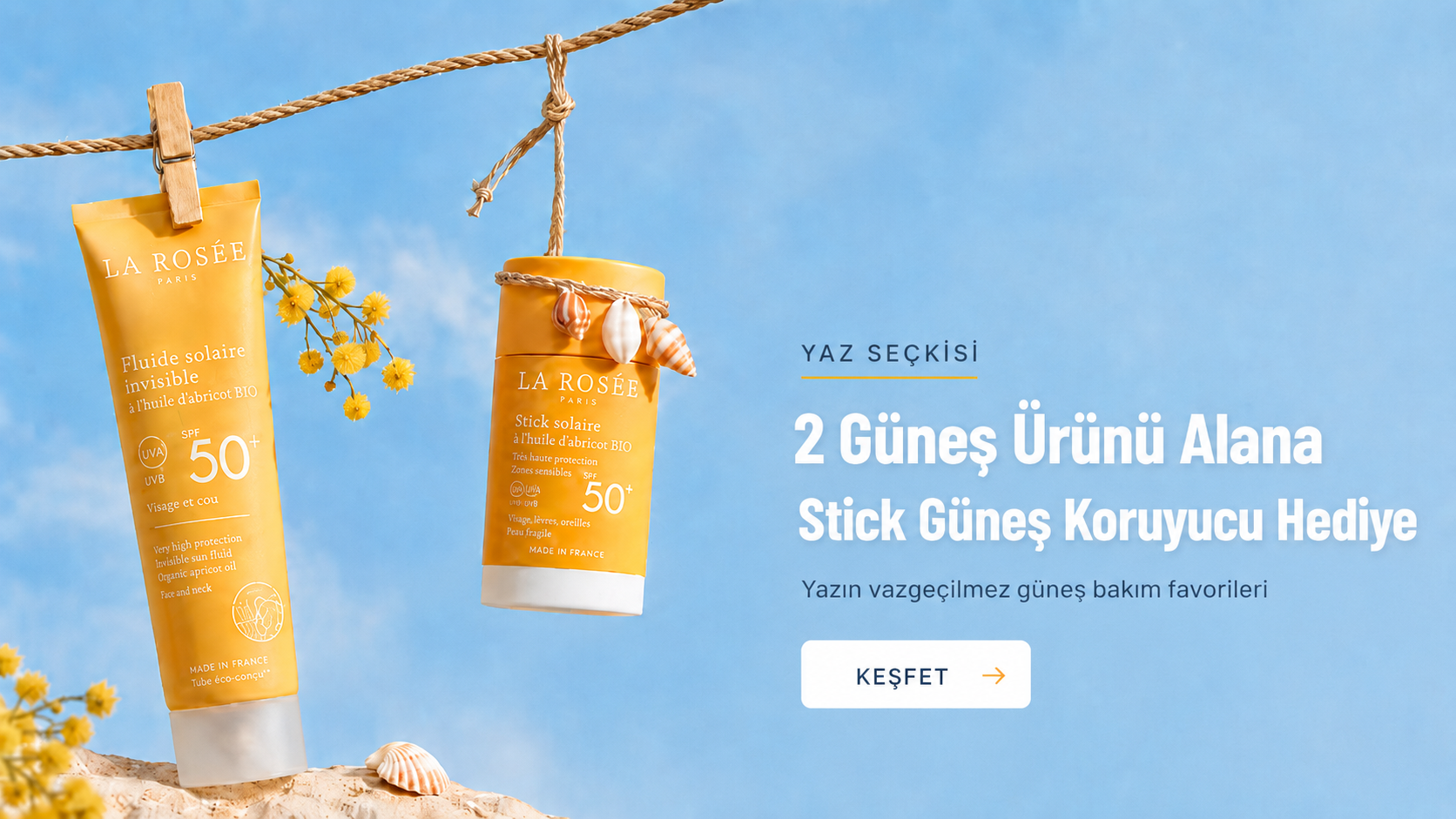 2 güneş ürünü alana stick güneş koruyucu hediye